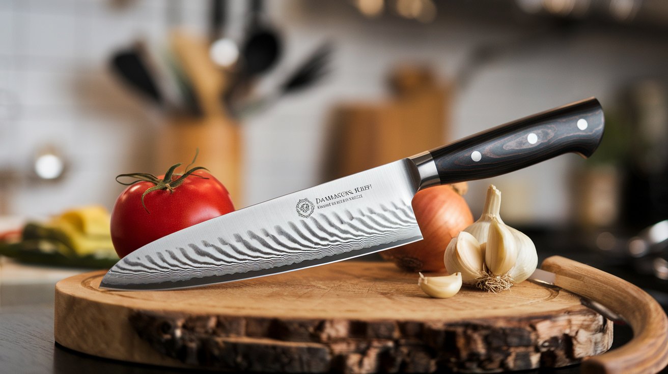 a-photo-of-a-sharp-damascus-chef-knife-on-a-wooden-FVWXD9i1SSWvbALOrzJJKQ-1YZJQMqqTiSkg_znJ08jXw